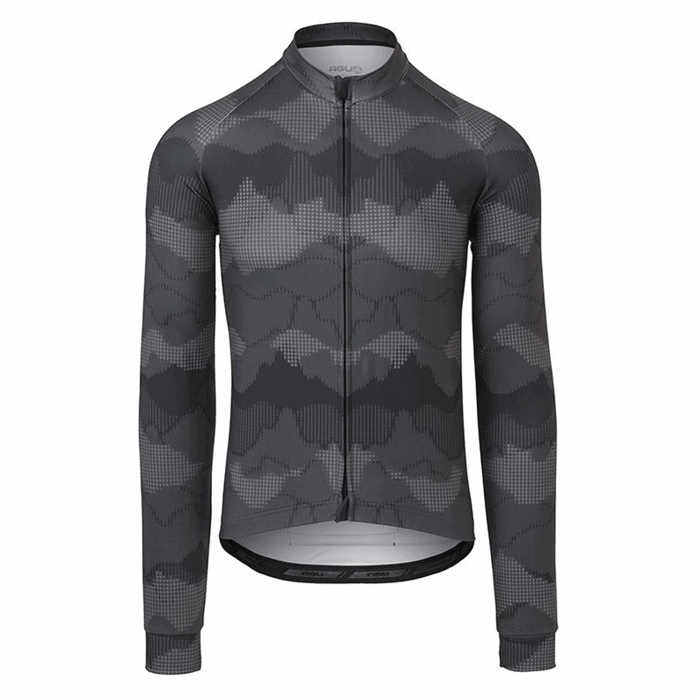 8717565764101 - Gravel Herren Longsleeve Off Black - Atmungsaktiv 100% Recyceltes Polyester