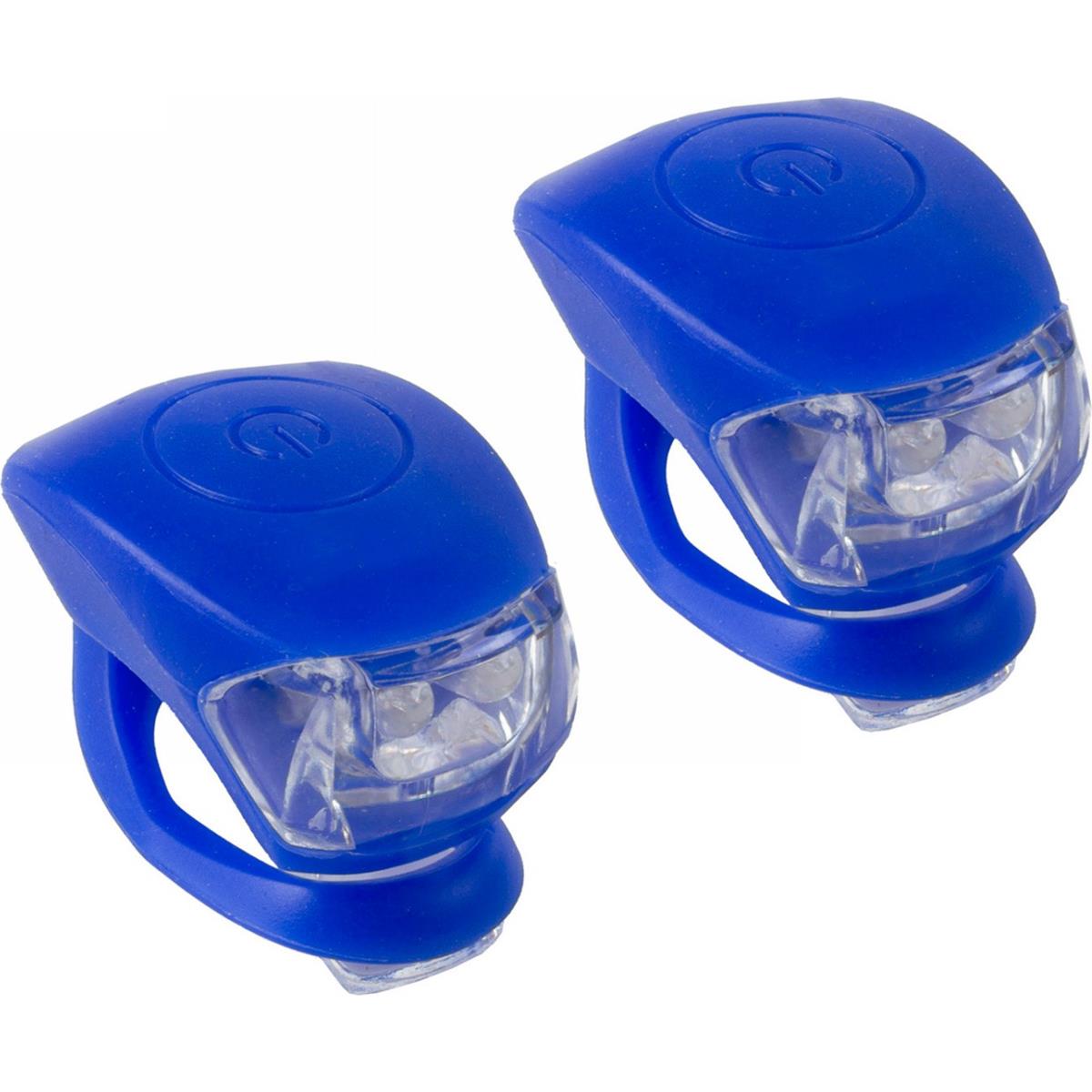 0887539010515 - Set Mini LED-Lichter M-Wave aus Silikon Blau mit 3 Funktionen und Batterien