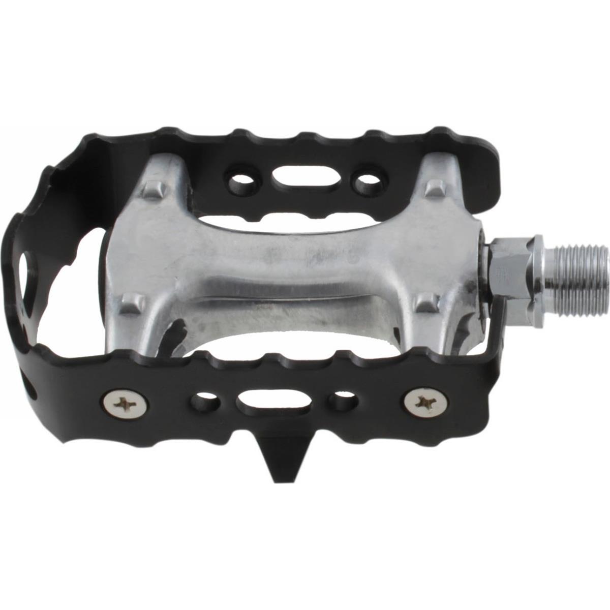 4015493310983 - MTB Pedal Steady A4 aus Aluminium Silber mit schwarzem Käfig und CR-MO Achse