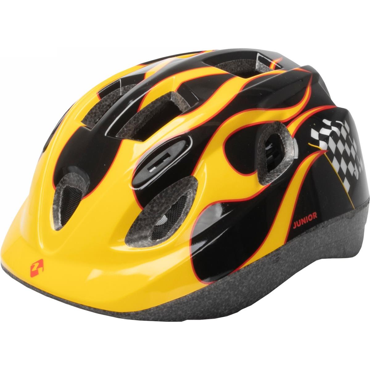 4015493734239 - Mighty Junior Race XS Helm Schwarz Gelb 48-54 cm für Sicherheit beim Radfahren