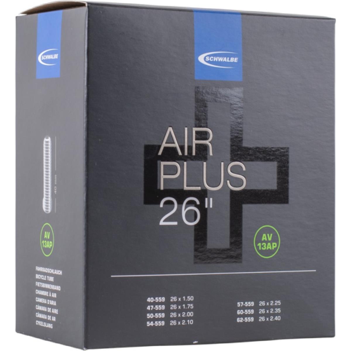 4026495937924 - Schwalbe Air Plus 26 x 210 275 Schlauch mit 40mm Ventil - Hohe Robustheit