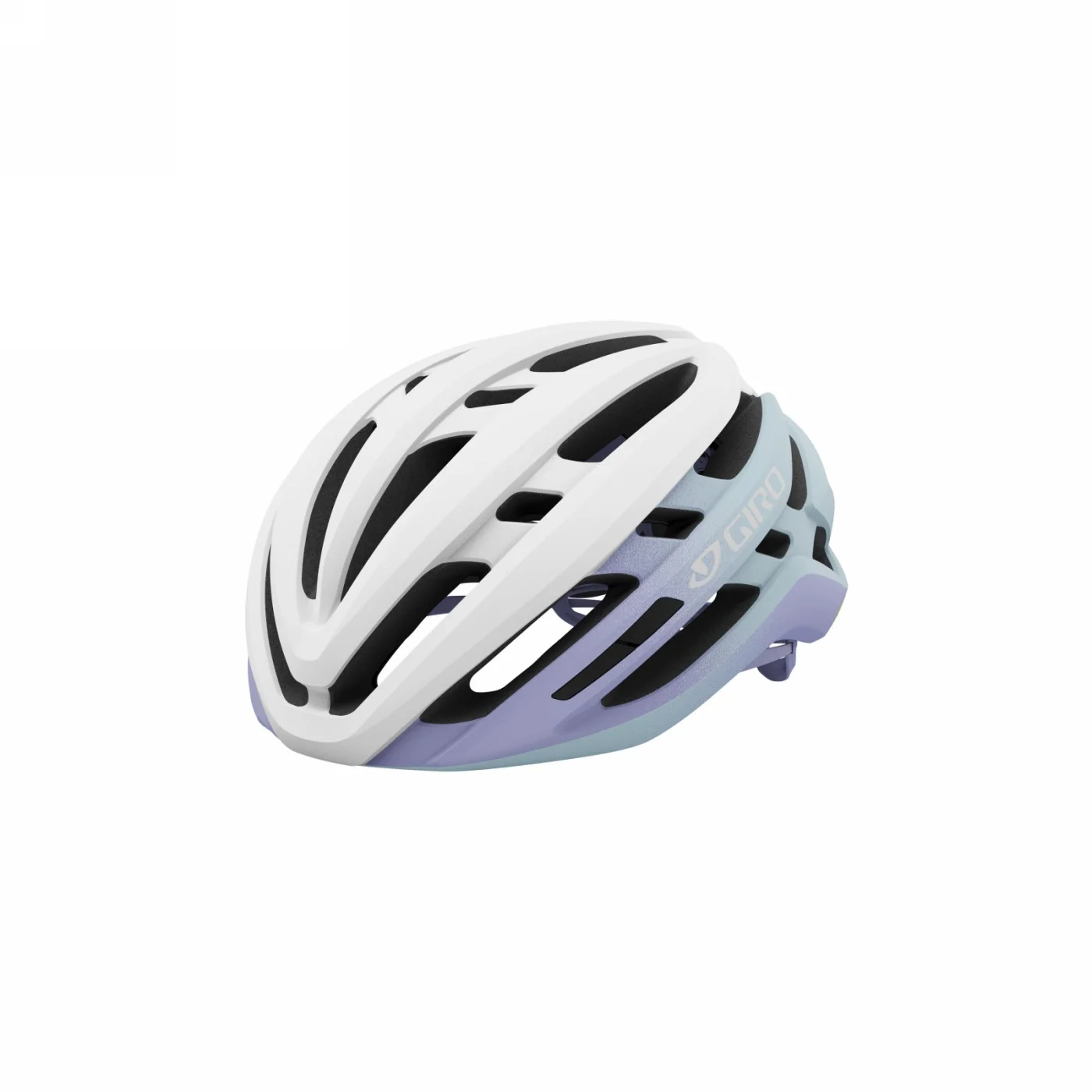 0196178176842 - Giro Agilis Helm Weiß Lila Matt Größe S (51-55 cm) - Stil und Leistung für Radfahrer