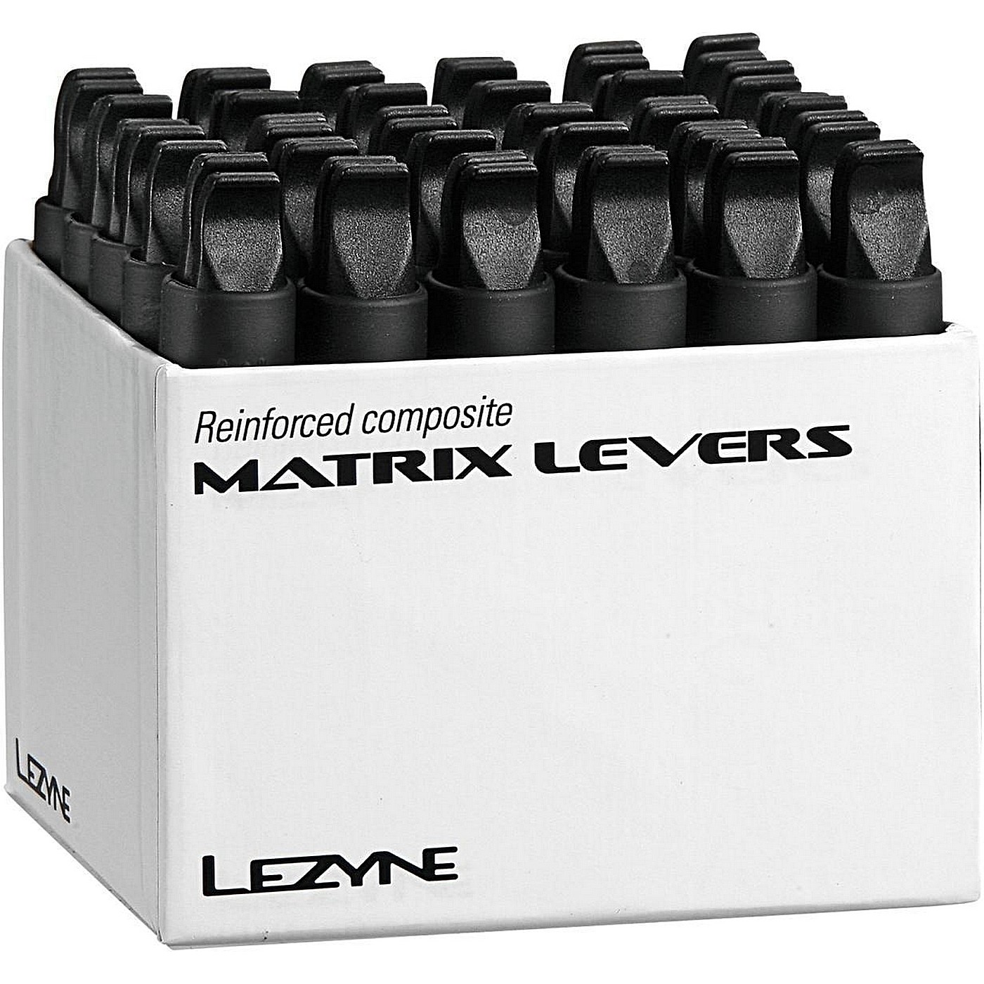 4712805977765 - Lezyne Matrix Reifenheber Schwarz aus Verbundmaterial - 30 Stück Box