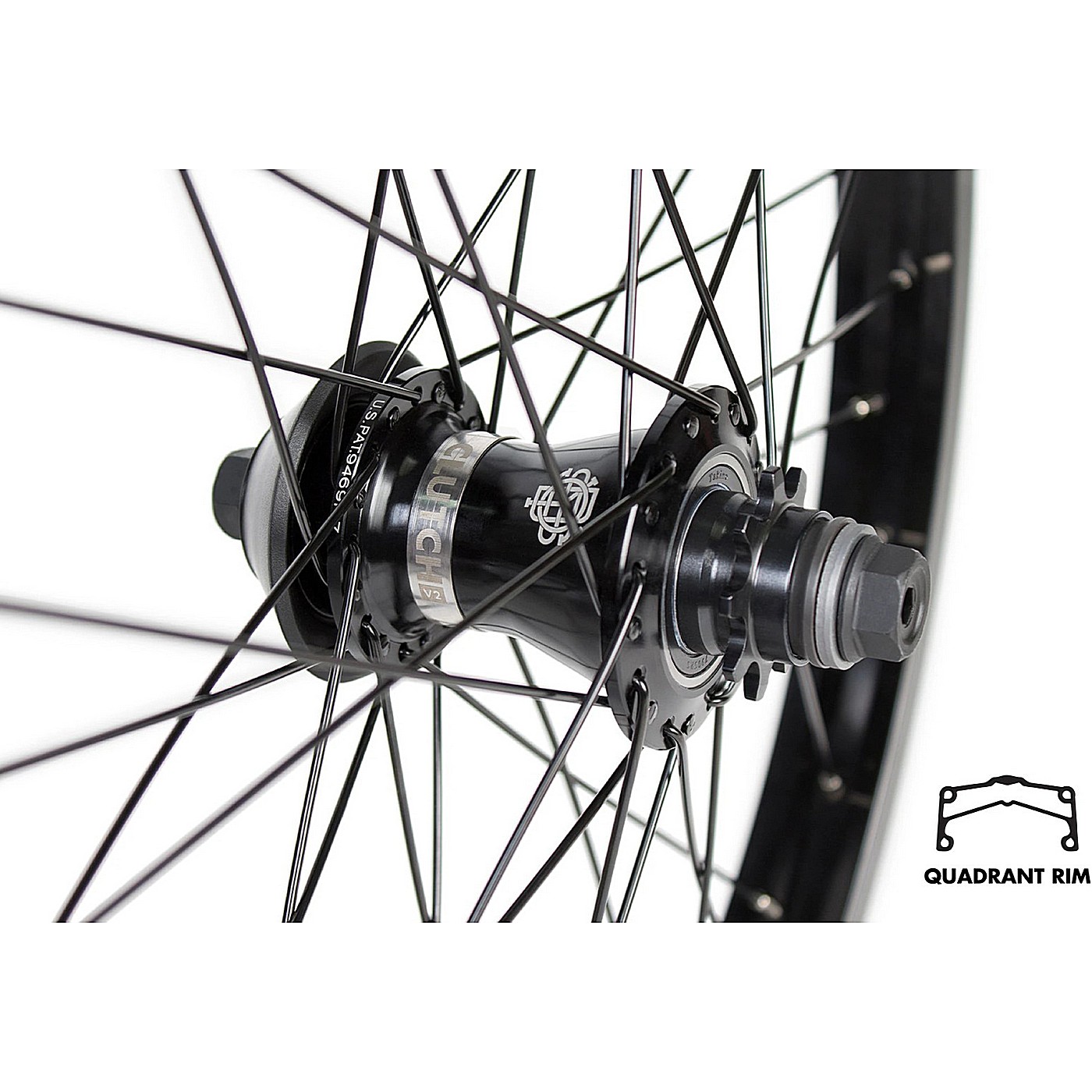 0630950925674 - Quadrant x Clutch v2 Freecoaster BMX Rad Hinten (Schwarz - Left hand drive)