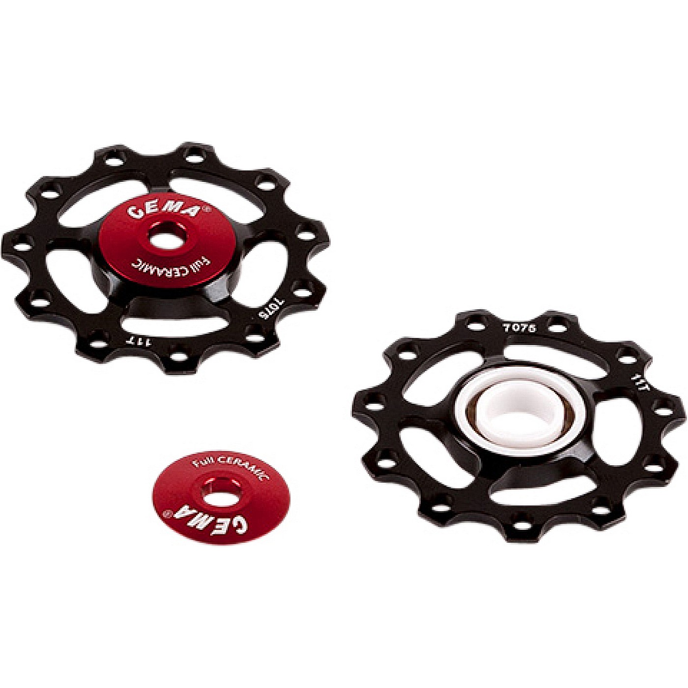 4712910908258 - Keramische schwarze Riemenscheibe für 9 10 11-fach Schaltungen - Shimano & SRAM