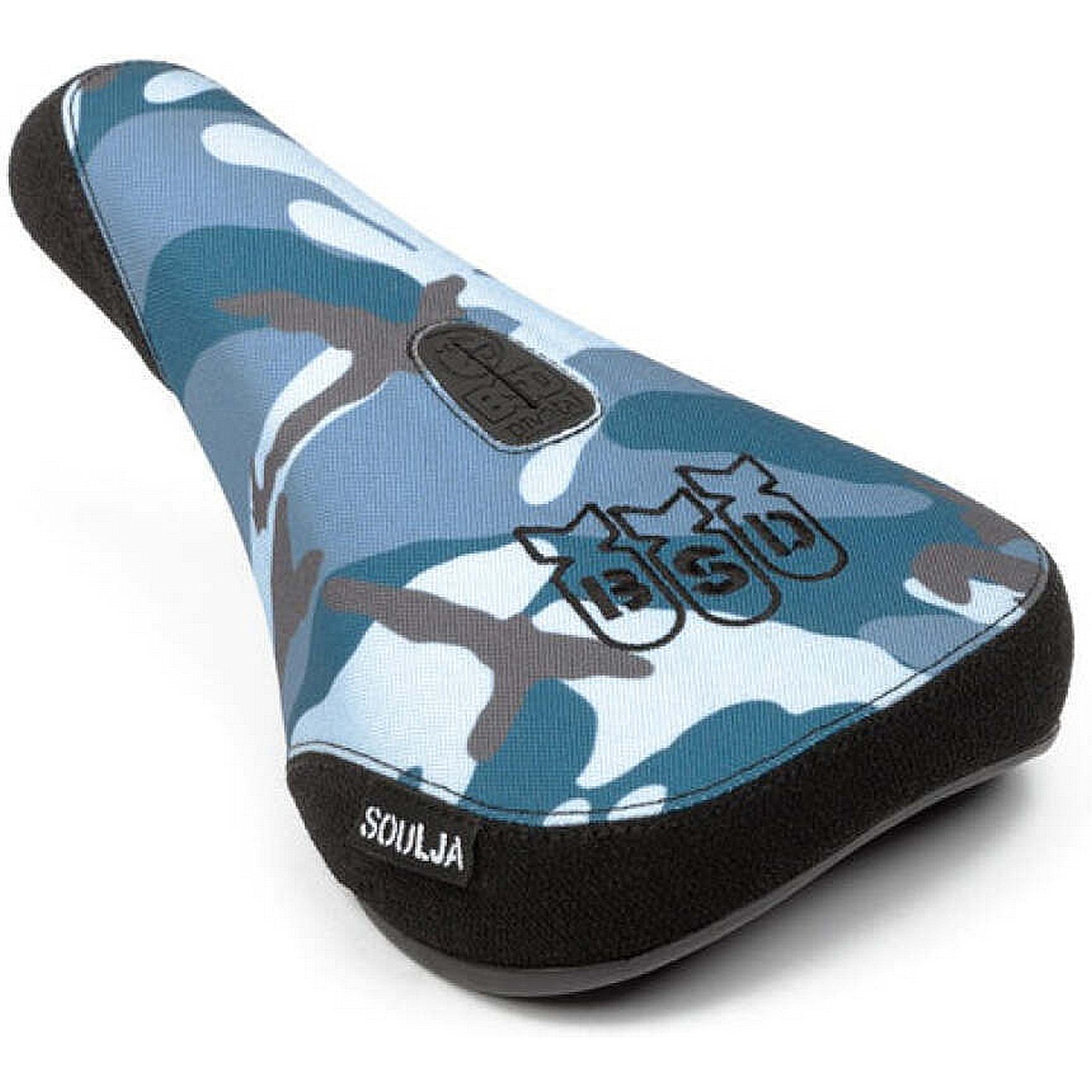 5060514329863 - Soulja Mid Pivotal Ocean Camo Sattel - Kevlar Bezug Blau Dan Paley Signatur