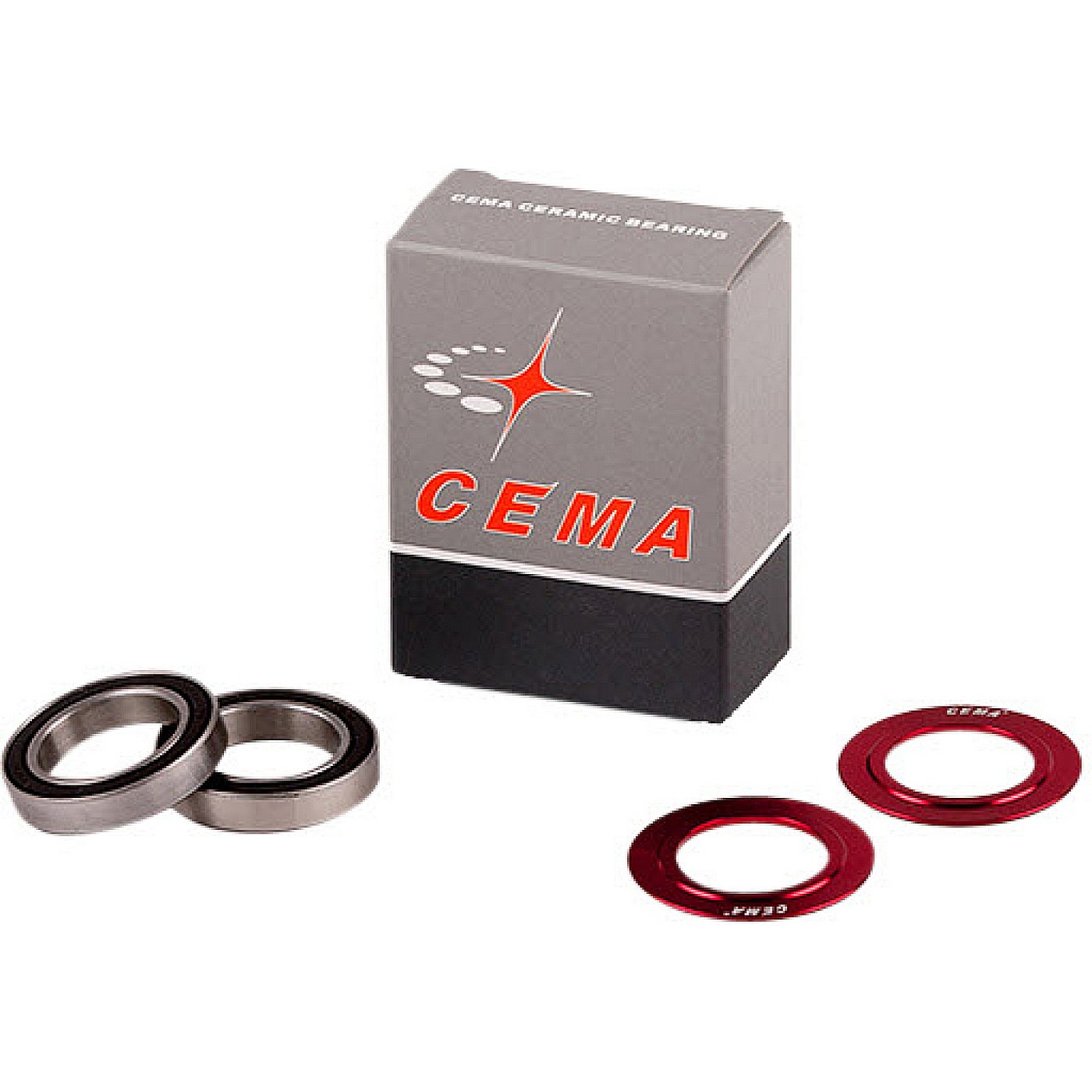 4712910900313 - Ersatzlager-Kit CEMA SIB 30 mm aus rotem Stahl mit Staubschutzkappen