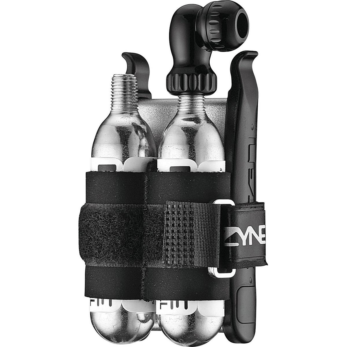 4712805978564 - Lezyne Twin Drive CO2 Kit und Reifenheber - Hellgrau Kompakt und Funktional