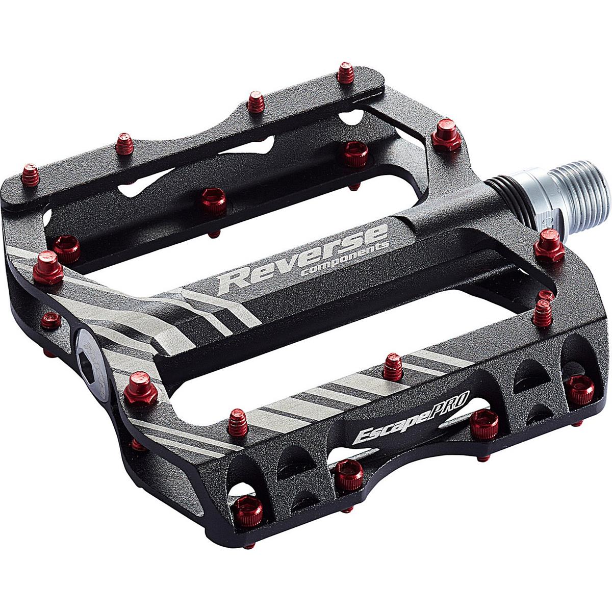 4717480160860 - Rückwärts Pedal Escape Pro Schwarz-Rot für MTB Leicht und Robust aus CNC-Aluminium