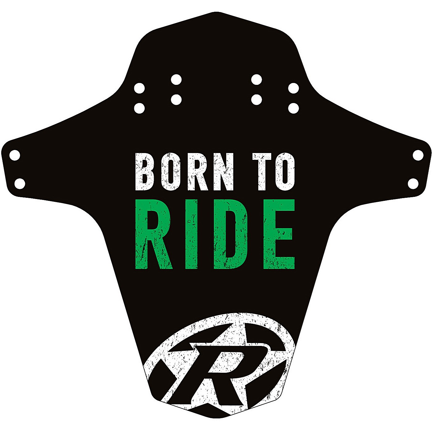 4717480165001 - Born to Ride Rückwärts-Schutzblech für Fahrrad - Schwarz Neon Grün