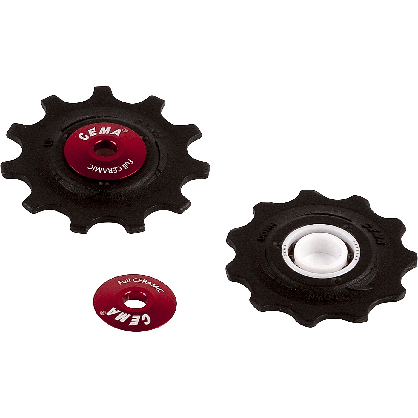 4712910908197 - Keramische Vollpulley Schwarz für Shimano und SRAM 9 10 11v - Hochwertig