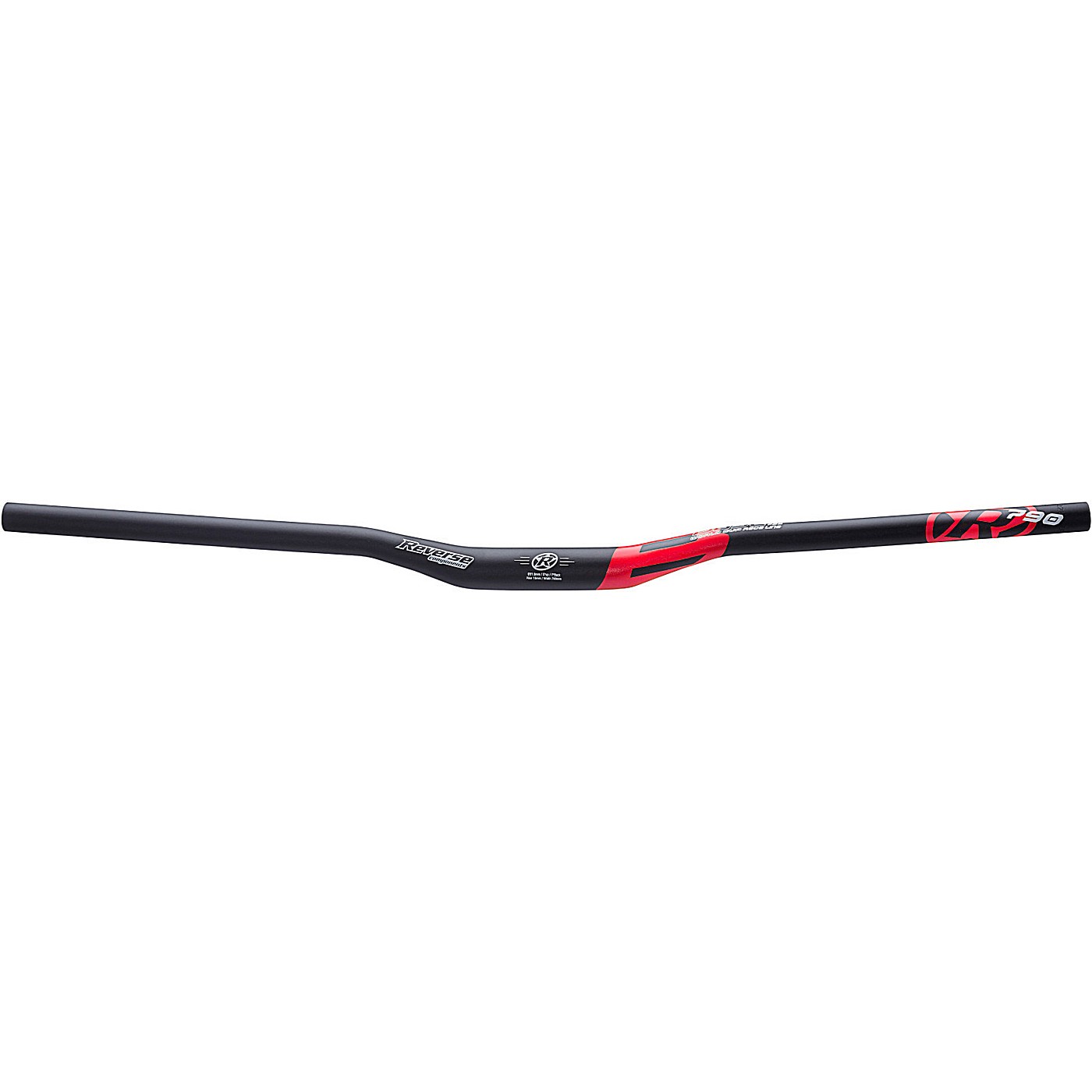 4717480164646 - Lenker 790mm Ø318mm mit 18mm Rise - Matt Schwarz Rot für Enduro All Mountain und Downhill