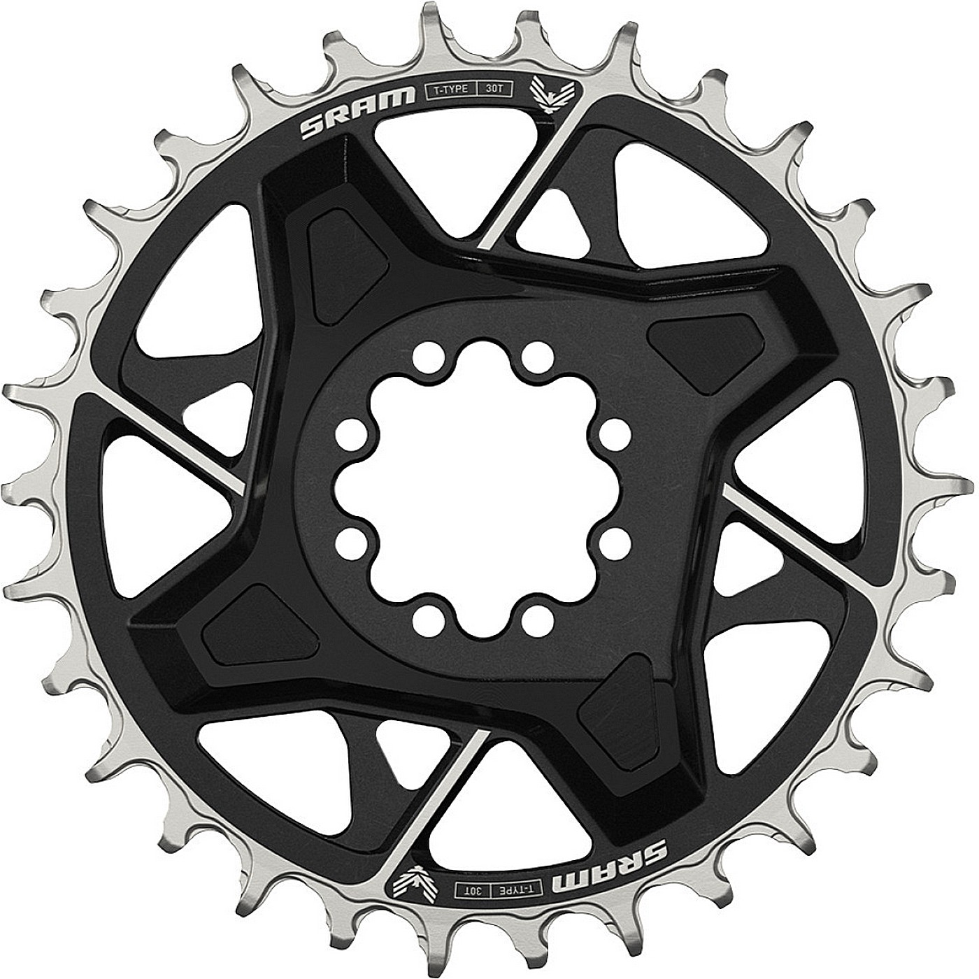 Corona sram t-type eagle x0 30t montaggio diretto nera 12 velocità offset 3 mm