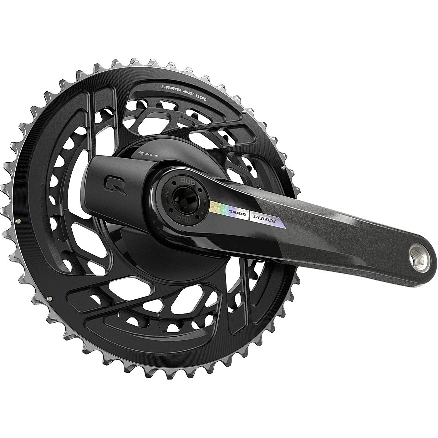 Guarnitura sram quarq force axs 48-35t dm 167 5mm misura spider senza movimento centrale dub