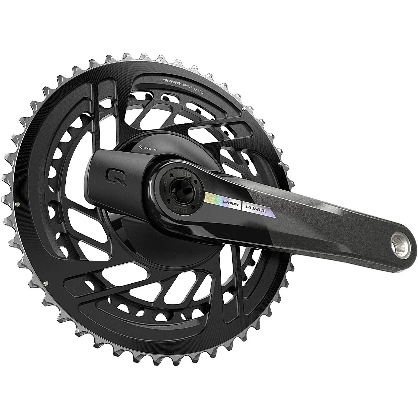 Guarnitura sram quarq force axs 50-37t dm 167 5mm misura spider senza movimento centrale dub