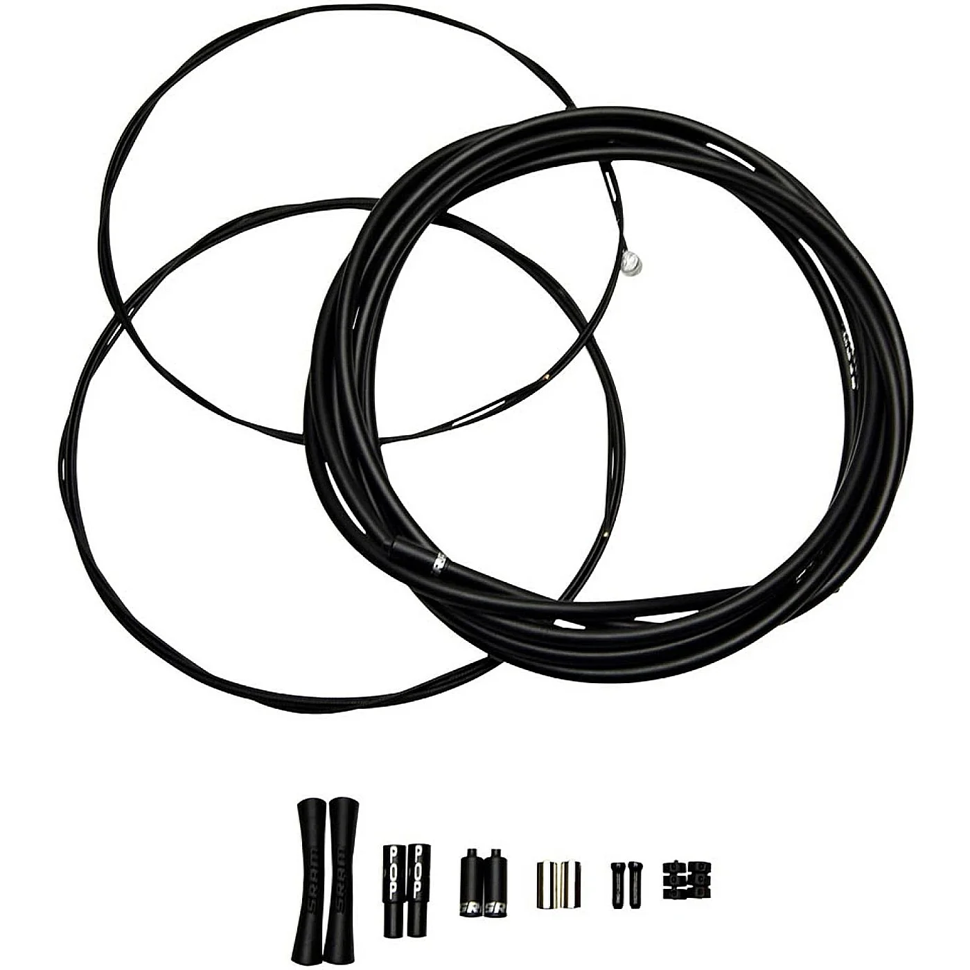 Kit cavi cambio sram slickwire pro road/mt 2x 2300mm 1.1mm 4mm nero