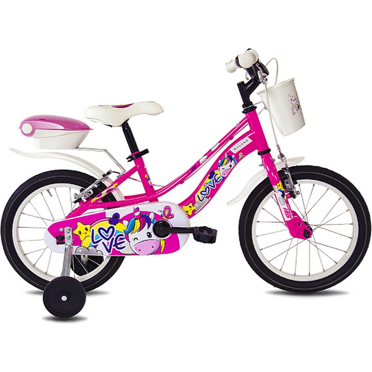 8059796061070 - Kinderfahrrad Love 16 Kid Fuchsia mit 16 Zoll Rädern und Hi-ten Stahlrahmen