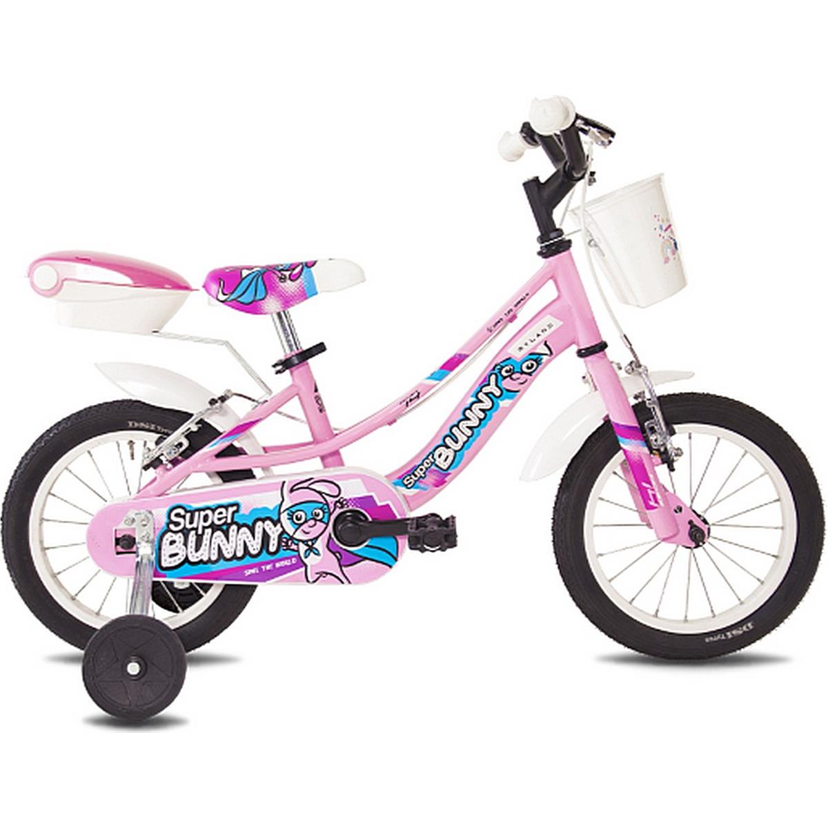 8059796061025 - Kinderfahrrad Super Bunny 14 Rosa mit Stahlrahmen und V-Brake