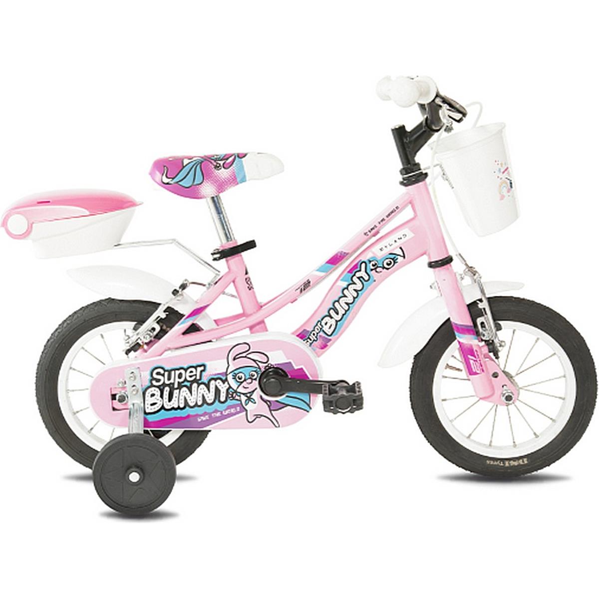 8059796060981 - Kinderfahrrad Super Bunny 12 Rosa mit Stahlrahmen und V-Brake