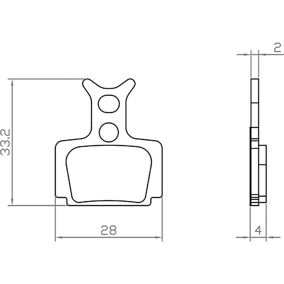 8059796062824 - Formula Cura Organische Bremsbeläge für E-Bikes - 1 Set Kompatibel mit Cura X Carbon Cura 2 R1 R1 Racing R0 T1