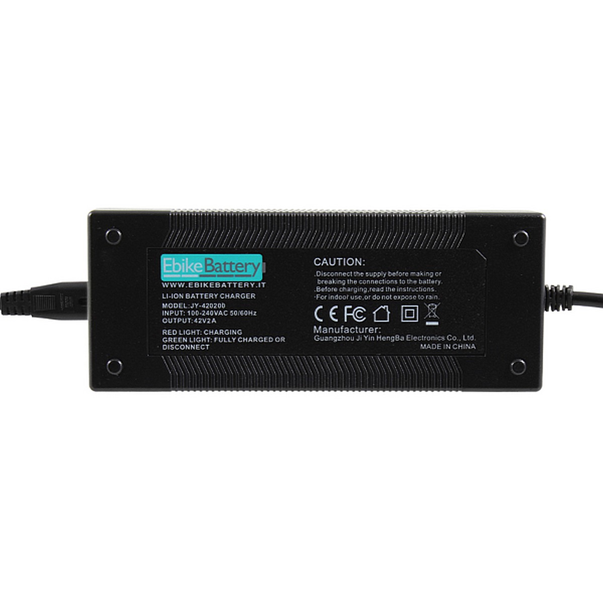 0806808232816 - 36V Lithium-Ionen Batterieladegerät mit DC XLR und DC RCA Adaptern