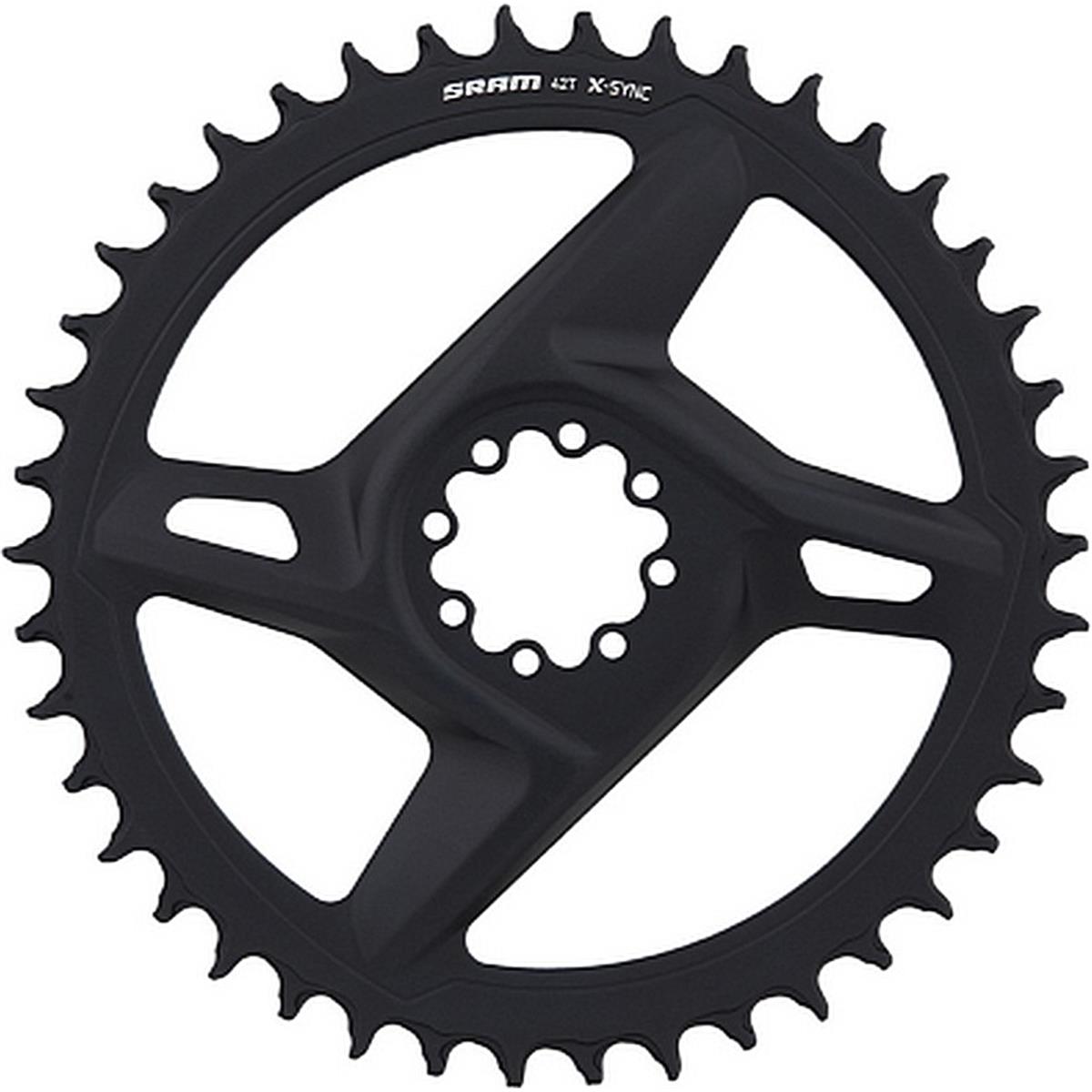 0710845866760 - Sram Rival AXS X-Sync 42 Zähne Direct Mount 8 Schrauben 1x12v Schwarz für Gravel