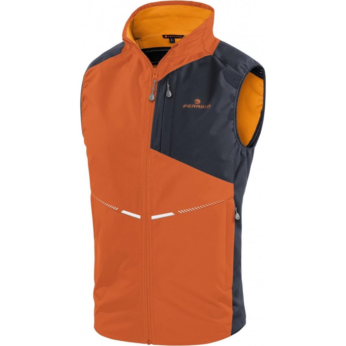 8014044998362 - Unisex Gilet Draa Softshell Orange XS Winddicht Atmungsaktiv Berg