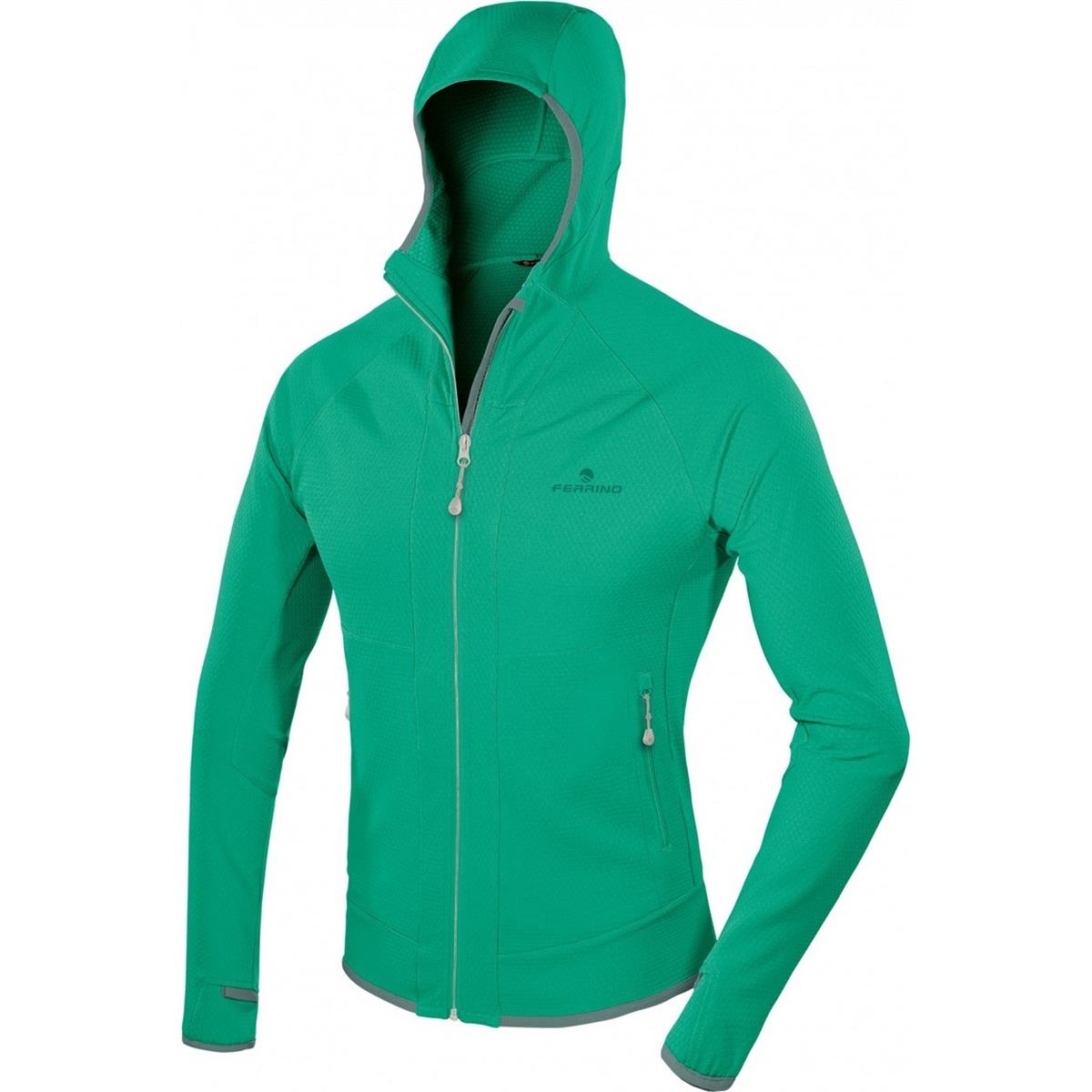 8014044015076 - Mitchell Herrenjacke Grün L mit Kapuze für Trekking