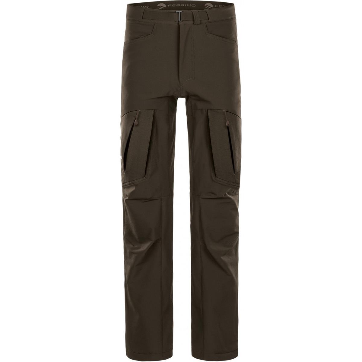 8014044010866 - Herrenhose Sajama Iron Brown Größe 54 mit Reißverschlusstaschen Knie