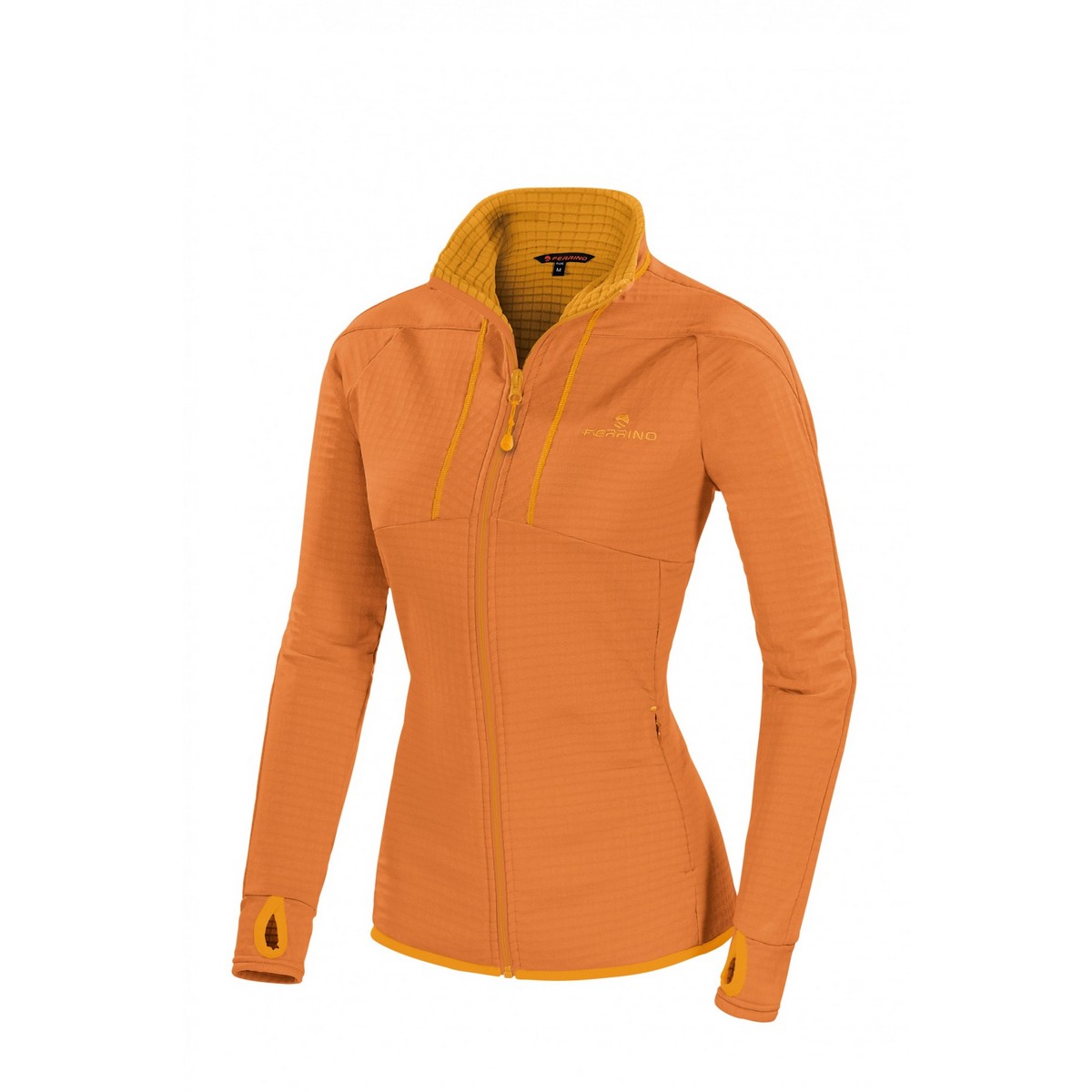 8014044995934 - Kluane Damenjacke XS Dunkelorange Thermo für Trekking