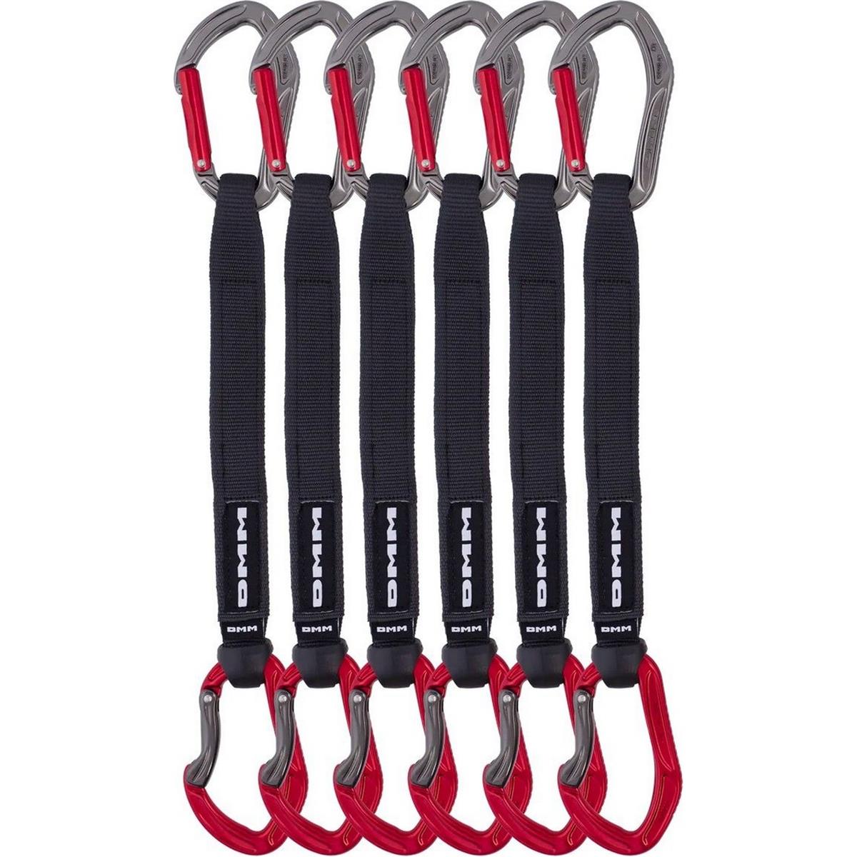 5031290226028 - 6er-Pack Alpha Sport Expressschlingen 25cm Rot für Sportklettern - 560g