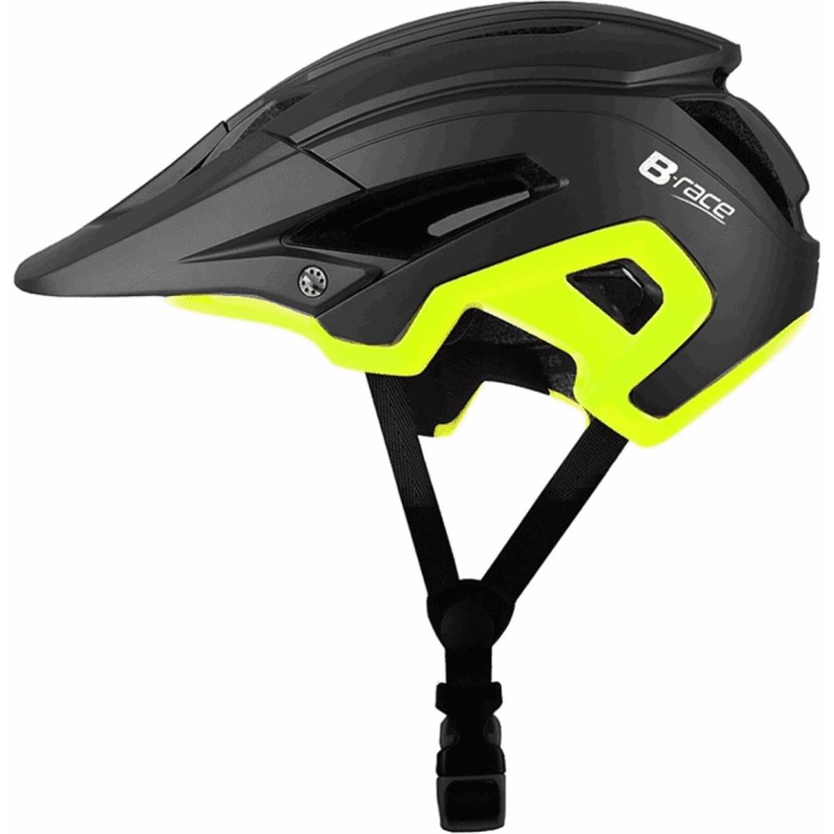 8053329962377 - B•RACE STONE II In-Mold Helm Schwarz Lime Größe L XL (58-62 cm)