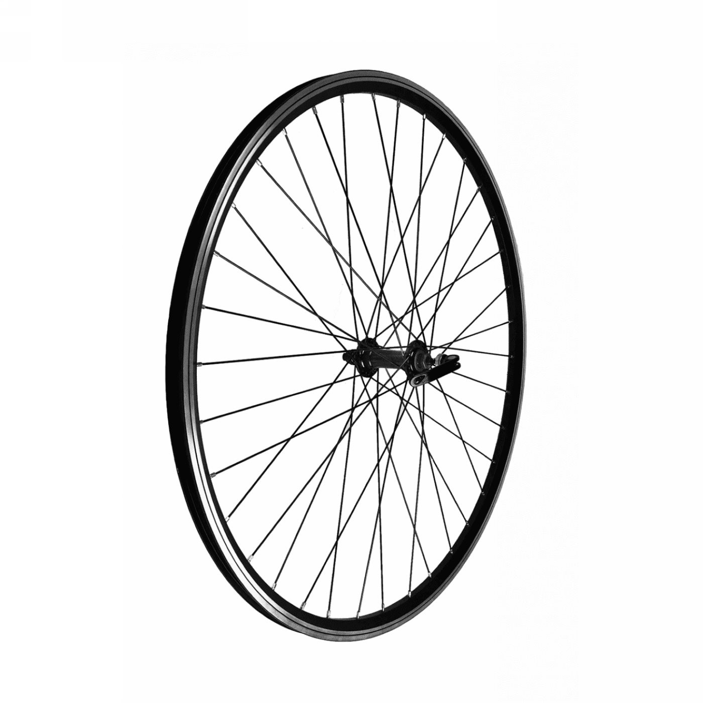 Ruota 26" mtb anteriore nero qr - mozzo su cuscinetti