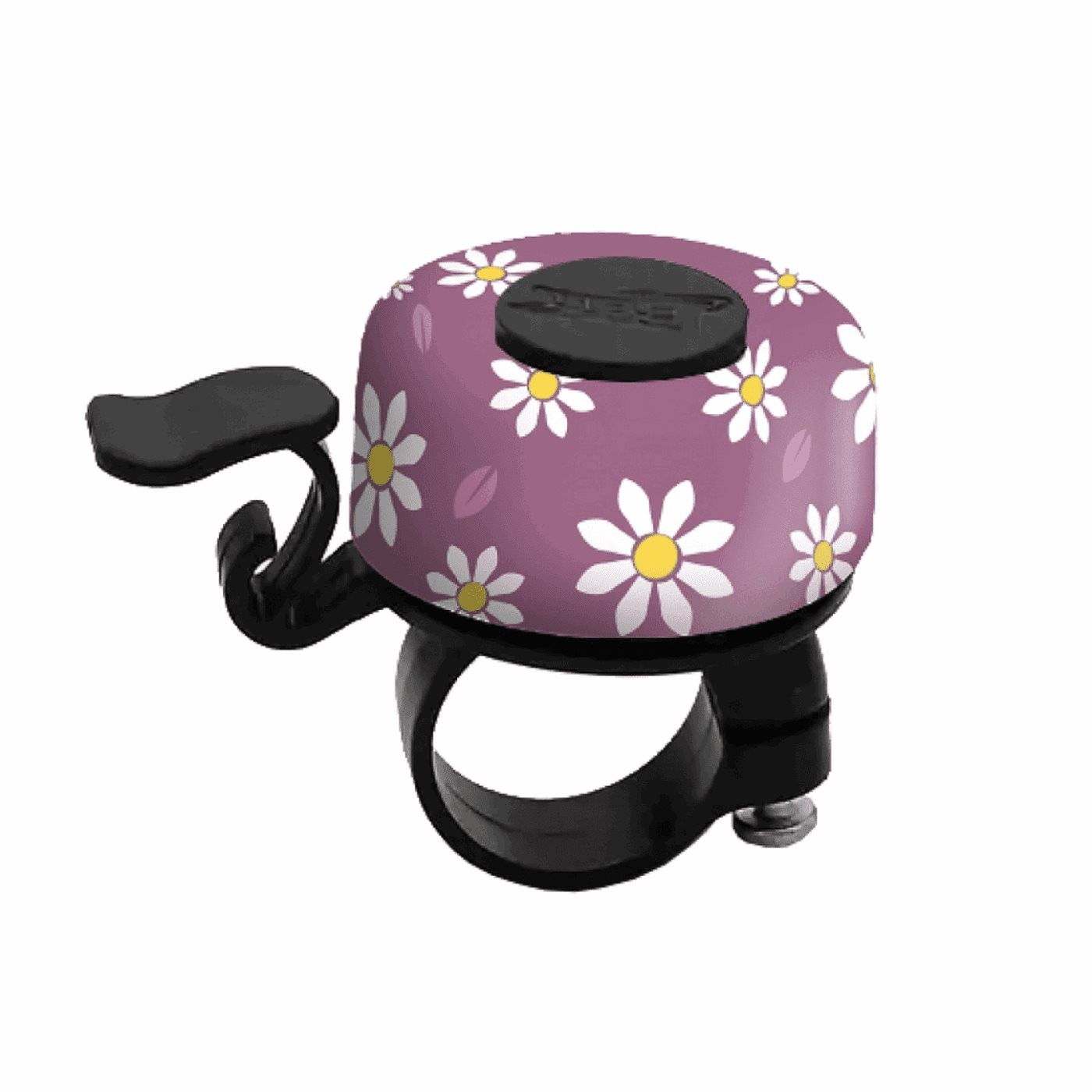 Campanello boninbike purple daisies acciaio 38 mm