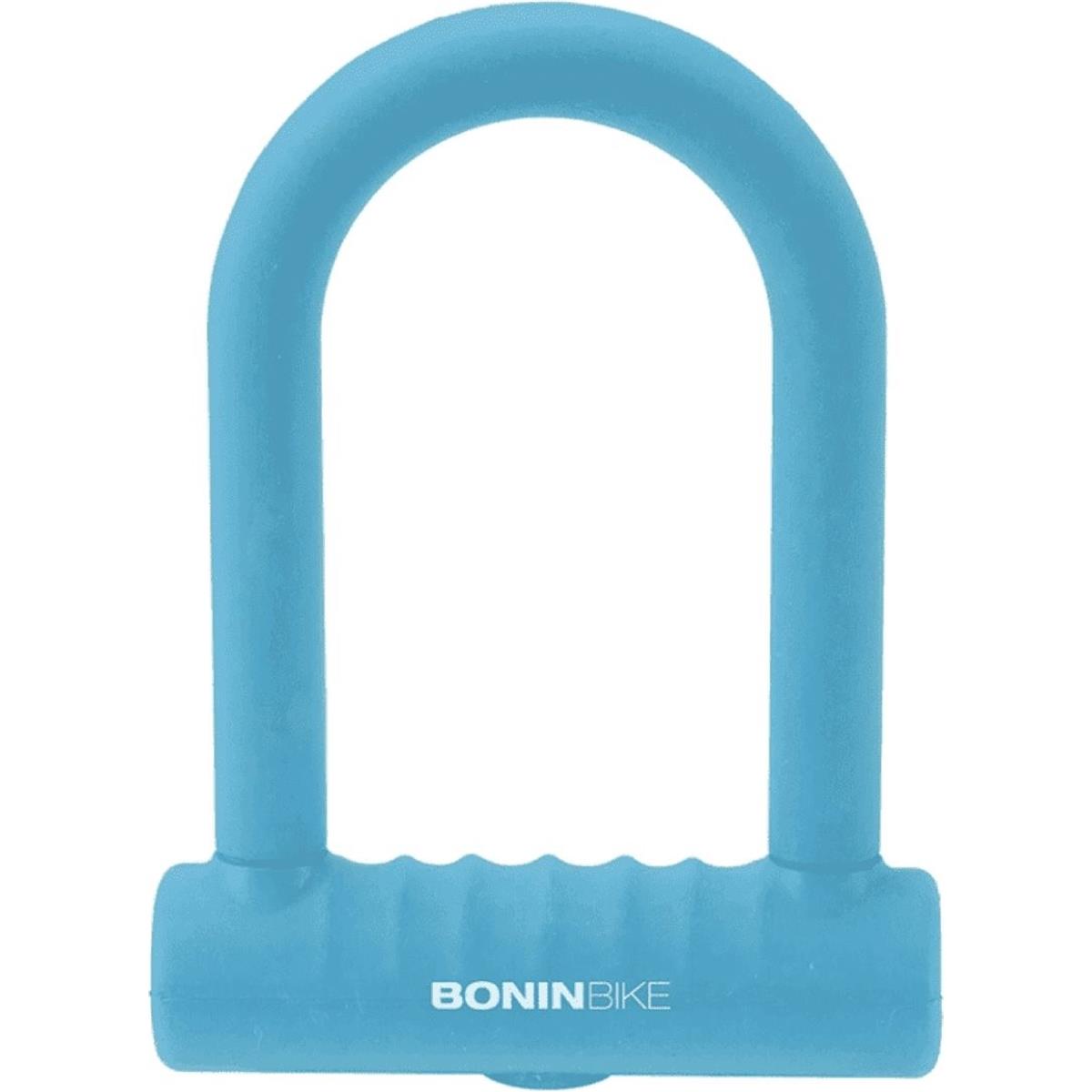 8053329965361 - BONINBIKE Bogen-Schloss aus blauem Silikon 122x170 mm Ø 14 mm - Sicherheit und elegantes Design für Fahrräder