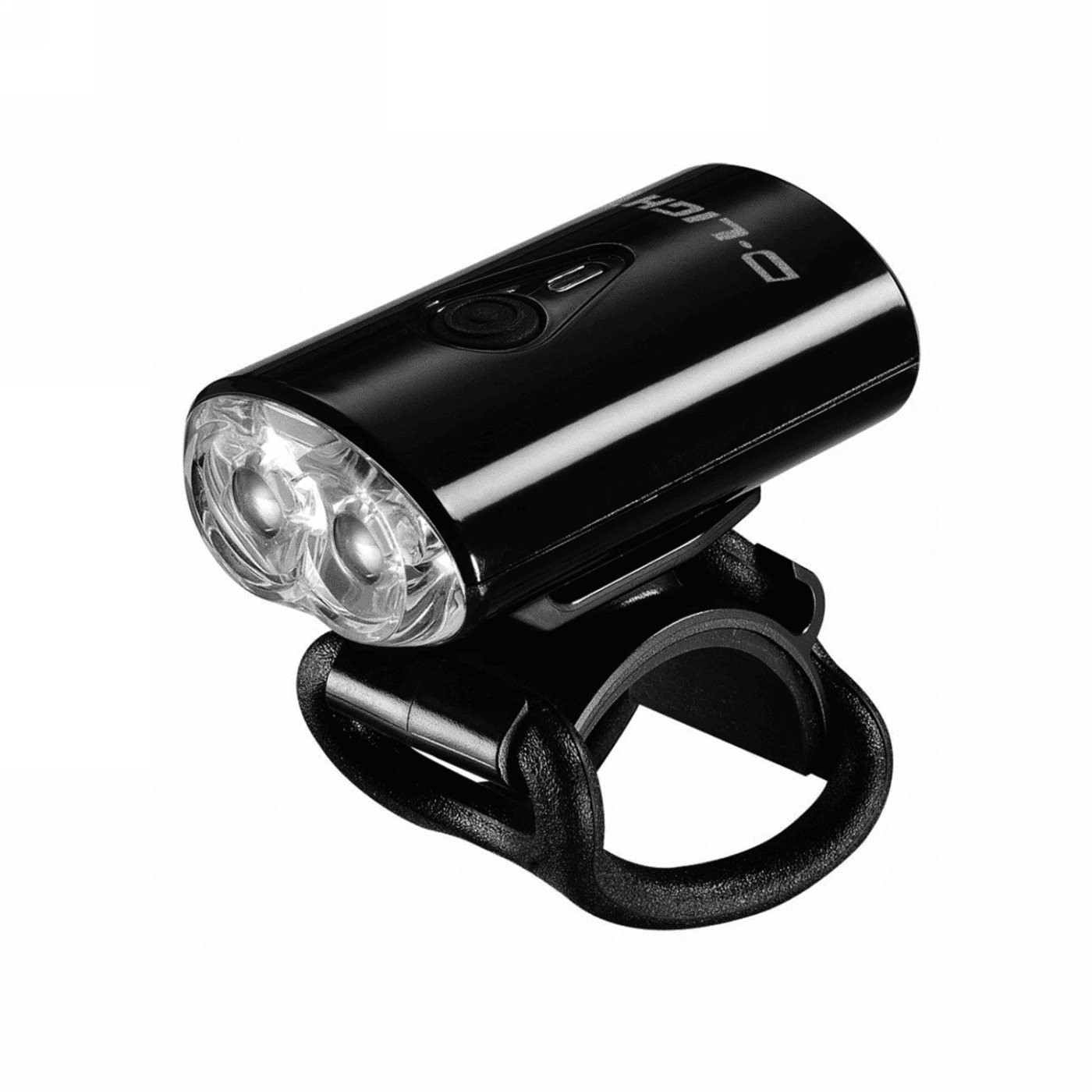 Fanale luce d-light anteriore usb cg-211w-bk 2x0.5 watt