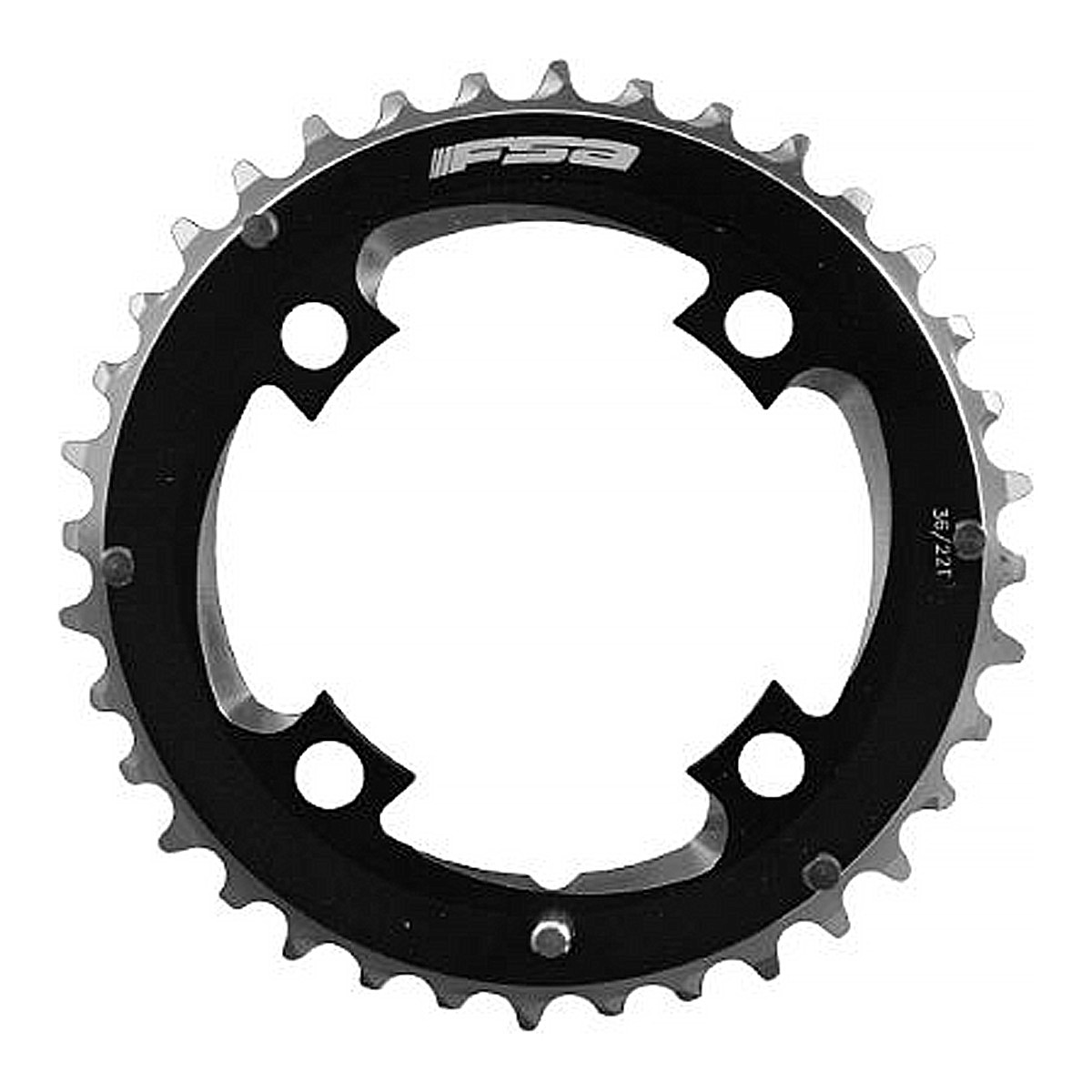 4712977703292 - FSA MTB Kettenblatt 38Z 96mm 4-Loch 10 11-fach Schwarz Silber