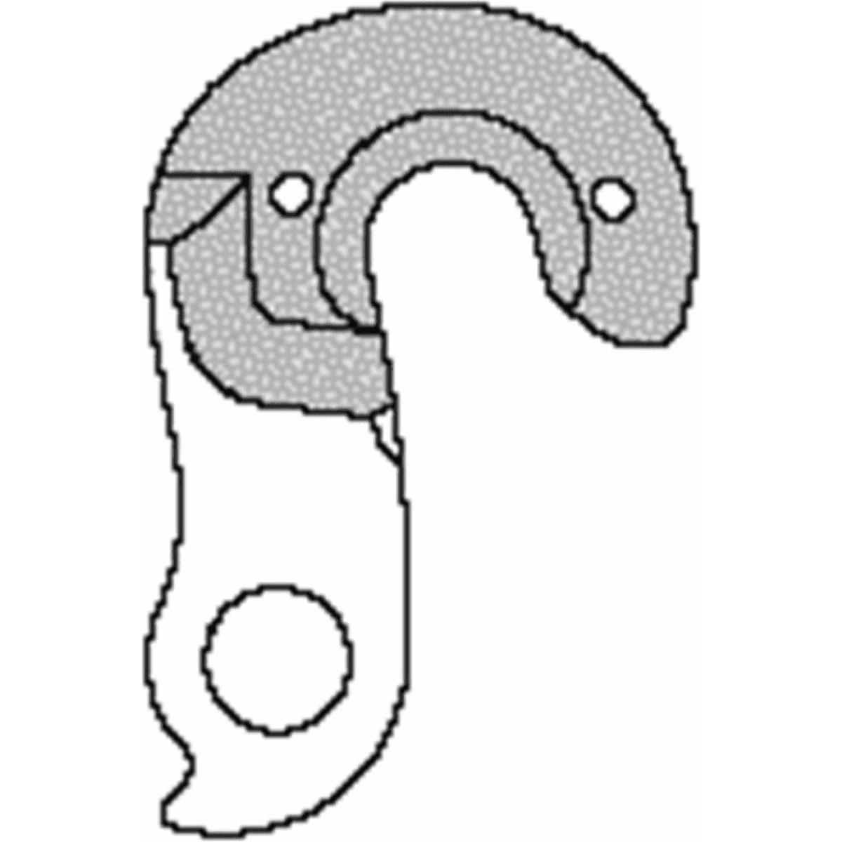 8590966391615 - Schaltauge GH-161 aus leichtem und robustem Aluminium für Fahrrad