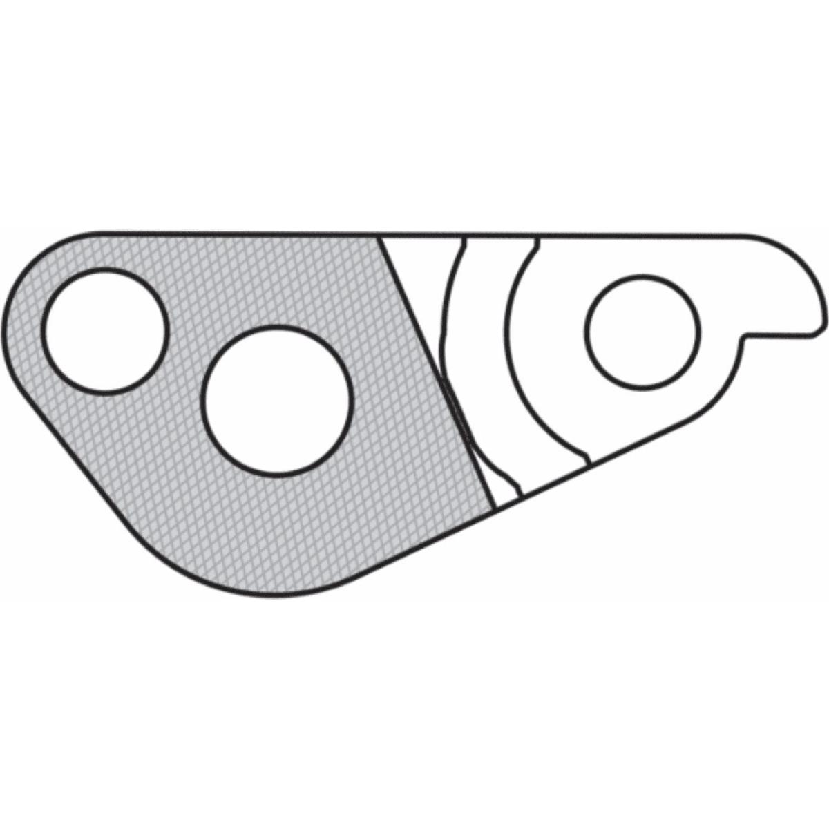 8590966391851 - Schaltauge GH-185 aus leichtem und robustem Aluminium für Fahrrad