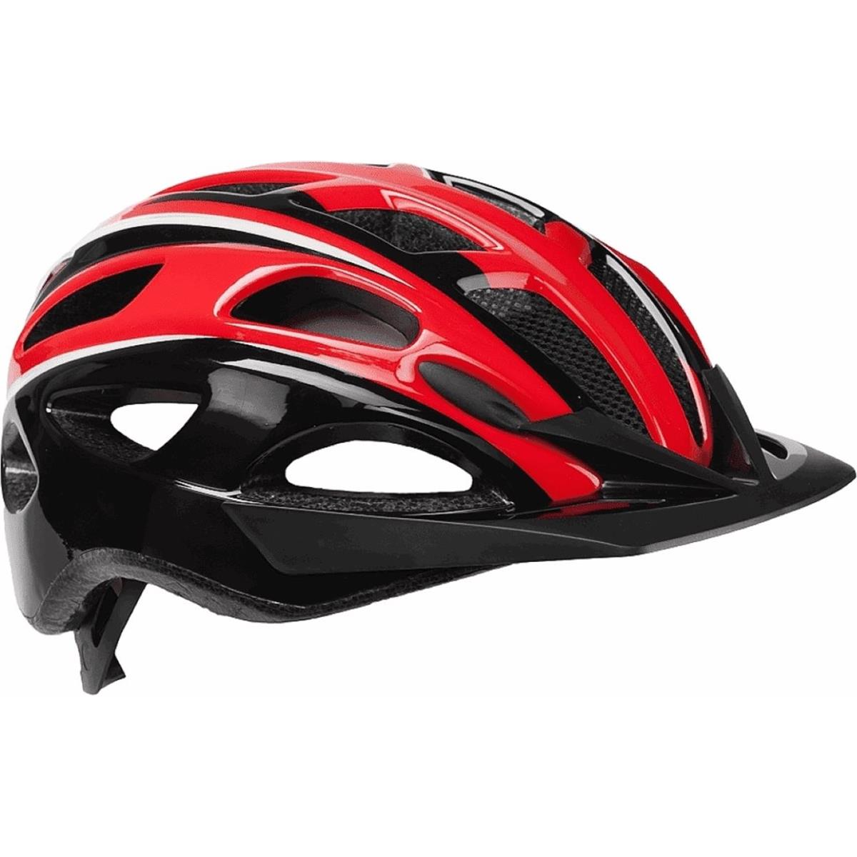 8053329964975 - Fahrradhelm S-291 mit Rücklicht Rot Schwarz Weiß Größe M (54-59 cm) - Sicherheit und Komfort