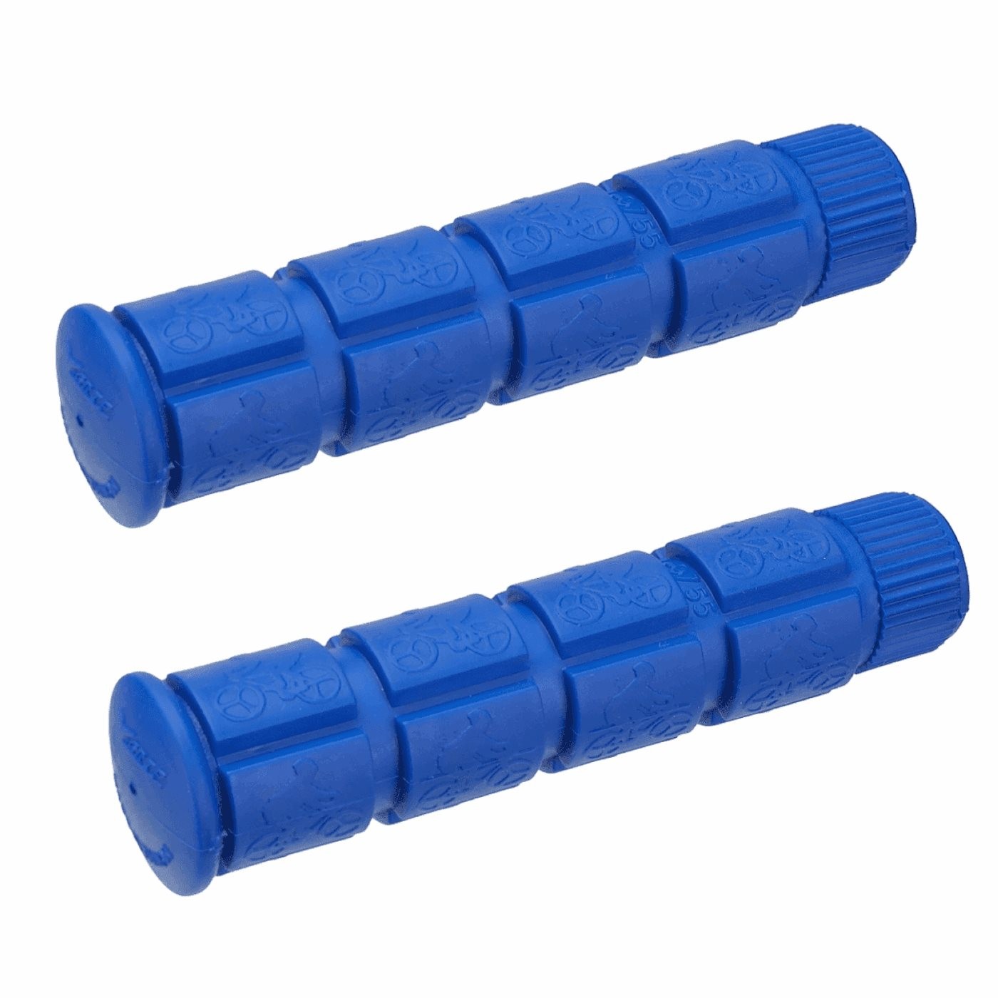 8053329965552 - Blaue Gummi-Griffe 120mm für Erwachsene Ein-Gang-Fahrräder