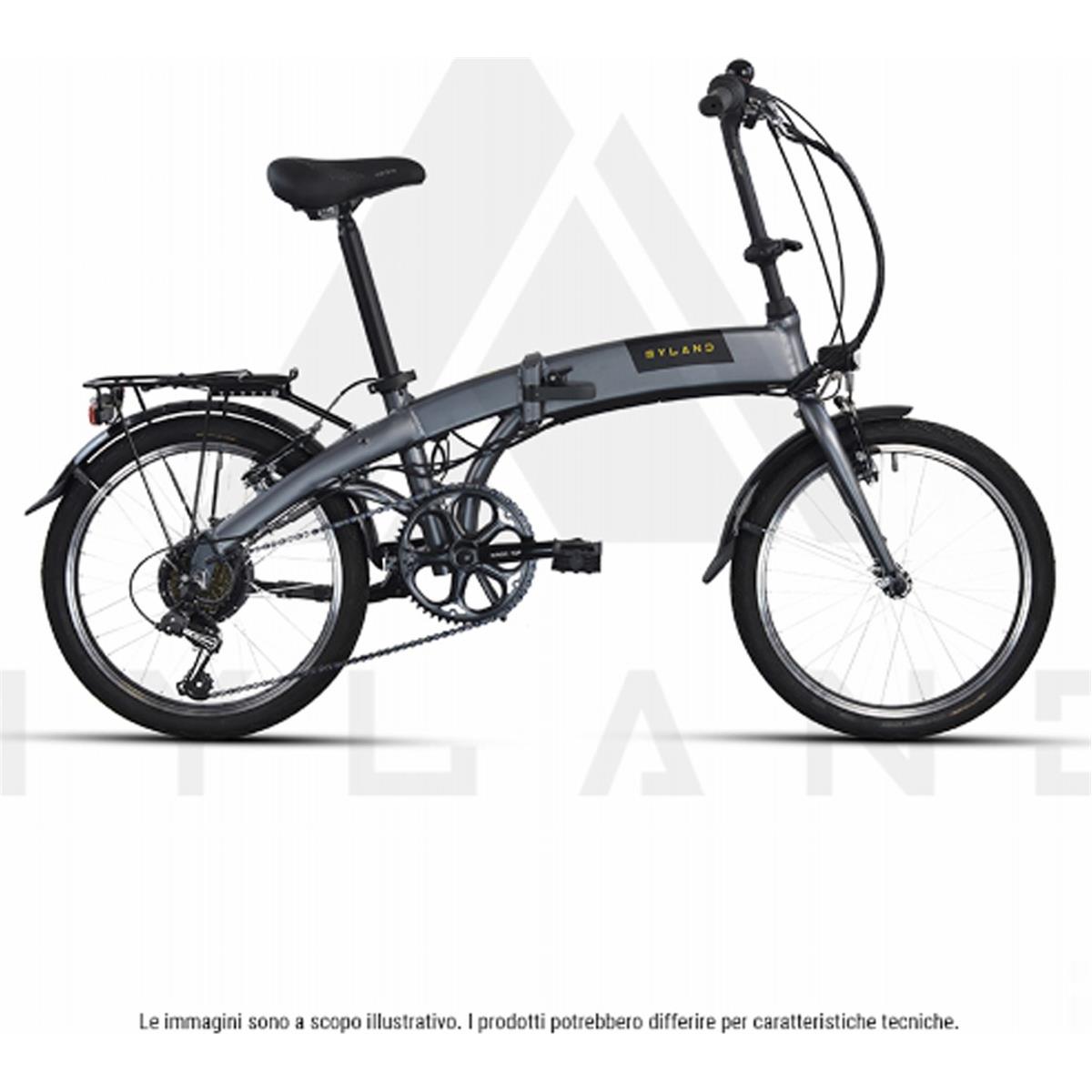 8059796060080 - E-Bike Klappbar H201 City 20 Grau mit Shimano 6-Gang und Aluminiumrahmen