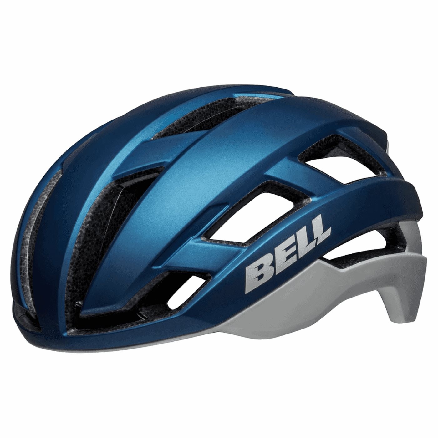 0196178155724 - Falcon XR MIPS Helm Blau Grau Matt mit LED-Licht Größe M (55-59 cm)