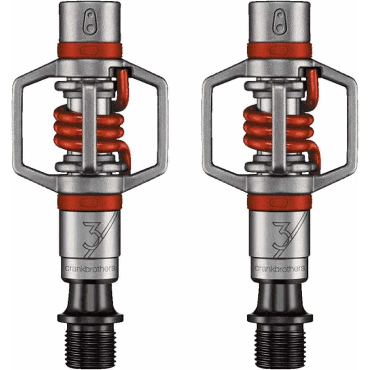 0641300153197 - Crankbrothers Eggbeater 3 Offroad Pedale Rot 280g Edelstahl