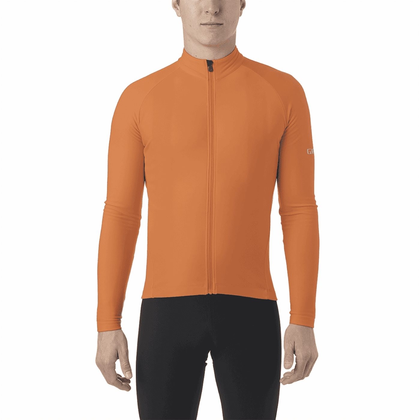 0768686242595 - Chrono Thermal LS Winter Shirt Orange Size S - Italienischer Thermostoff und Windschutz