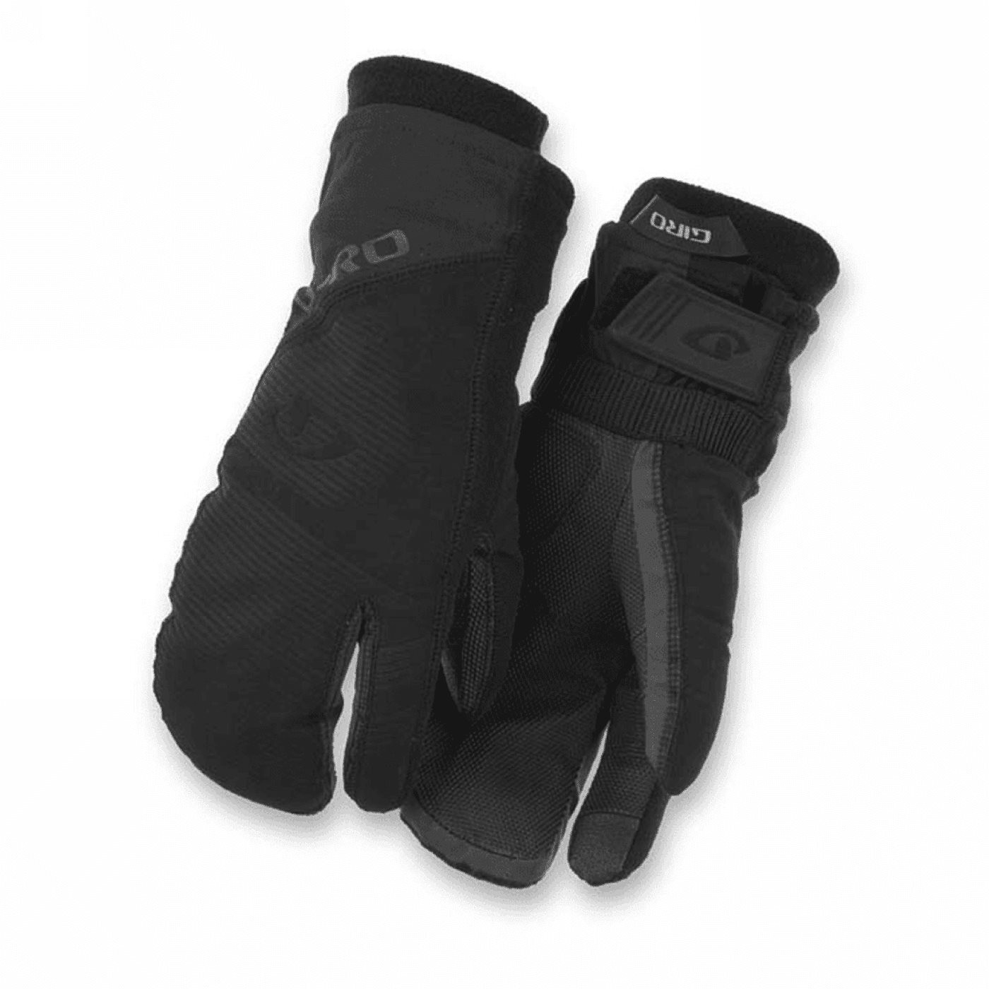 0768686149733 - Lange Schwarze Winterhandschuhe XS mit Touchscreen-Technologie und Fäustling-Design