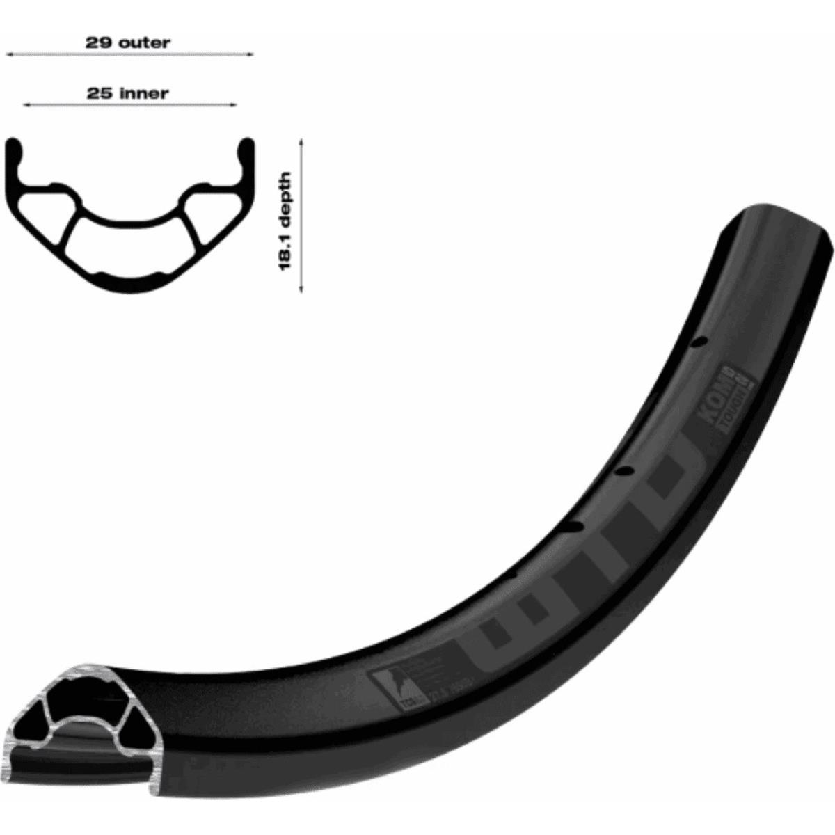 0714401205666 - MTB 29 Aluminium Tubeless Ready 32 Löcher i25 Leicht und Robust