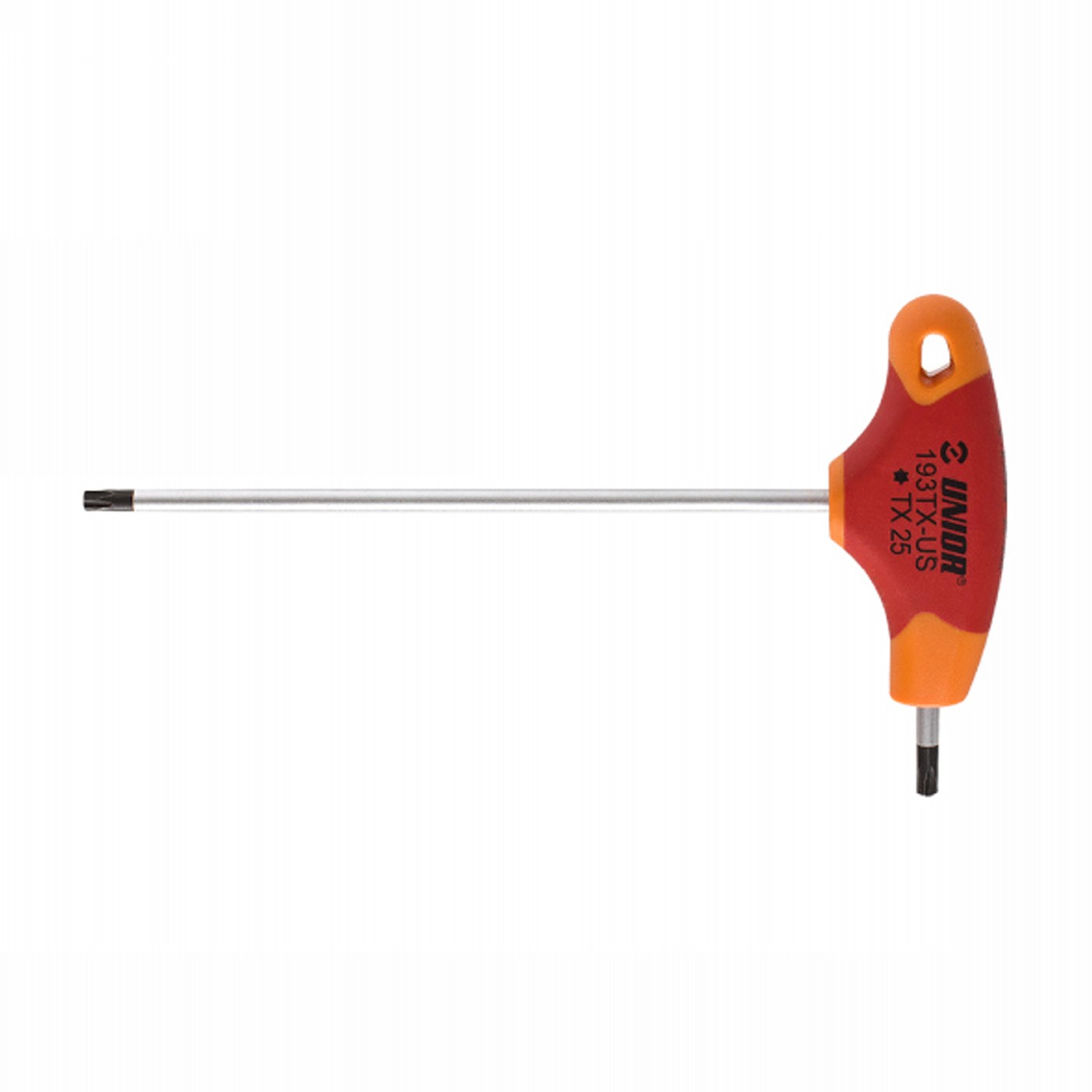 3838909251219 - Torx T-Schlüssel TX10 aus Chrom-Vanadium-Stahl mit Polypropylen-Griff