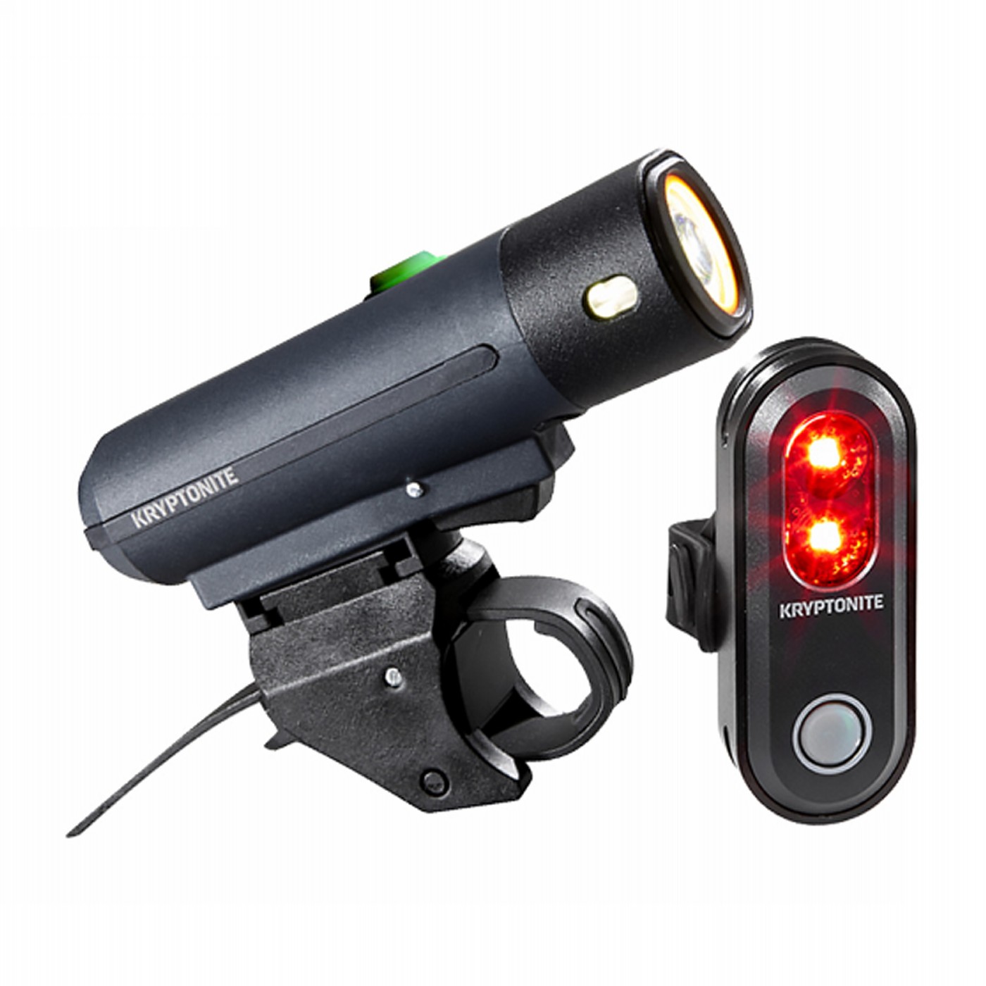 0720018004523 - USB wiederaufladbares Fahrradlicht-Set 500lm vorne 45lm hinten schwarz